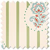 Petal & Block Bolli Stripe, Neem - Twist&Fit Roman Blind